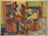 ROMARE BEARDEN (1911 - 1988) Untitled (Two Figures).